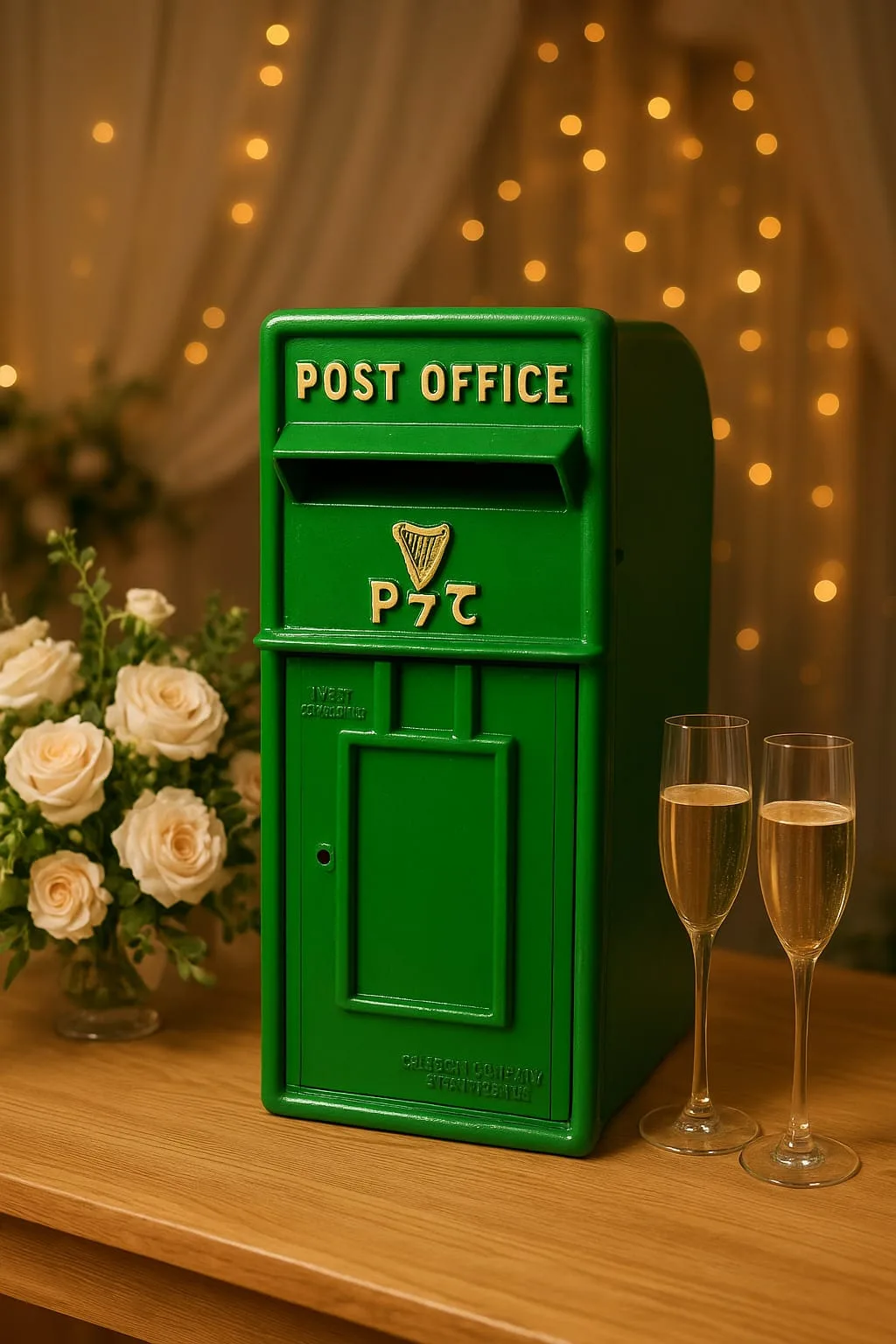 Vintage An Post Postbox Large — cast iron post box